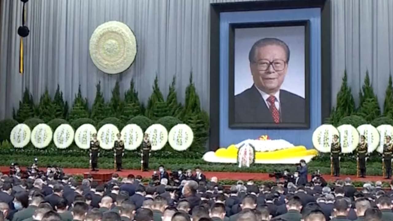 Xi Jinping pays tribute to late Chinese president Jiang Zemin at state funeral in Beijing 